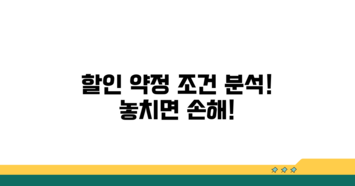 약정 할인 조건 상세 분석