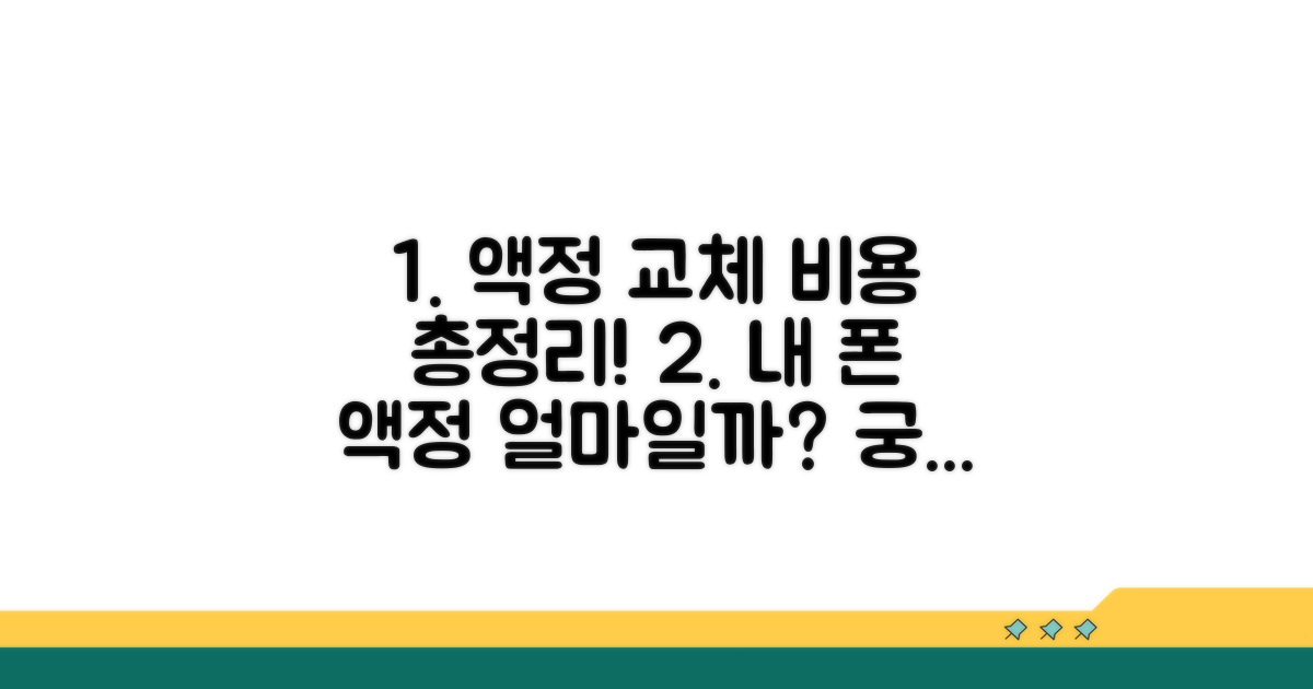 액정 교체 비용, 얼마가 들까?