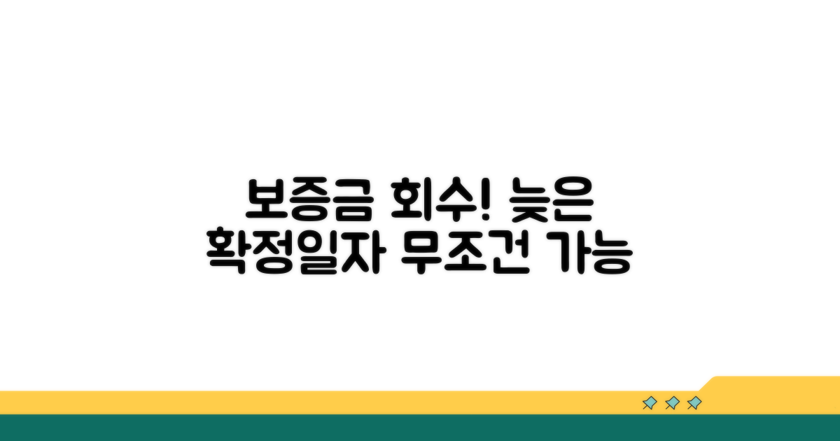 늦은 확정일자, 보증금 회수 가능성