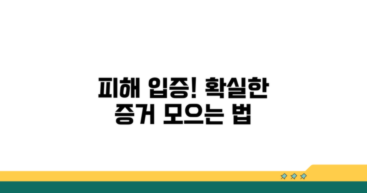 피해 사실 입증, 증거 수집 방법