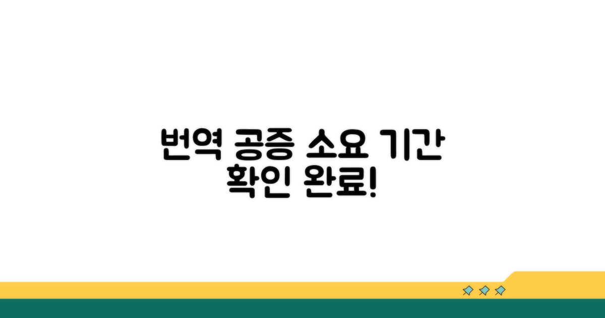 번역 공증 소요 기간 확인