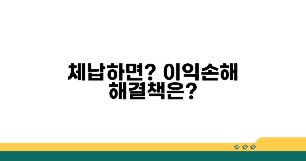 체납 시 불이익과 해결 방안