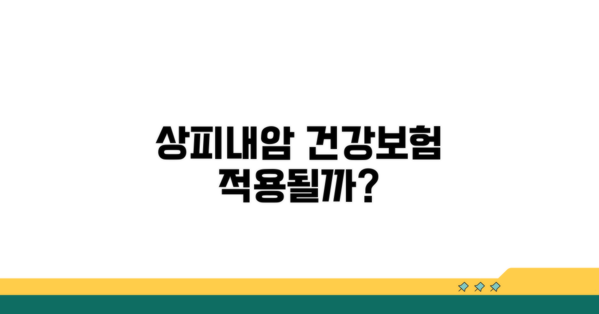 상피내암 치료비, 건강보험 적용은?