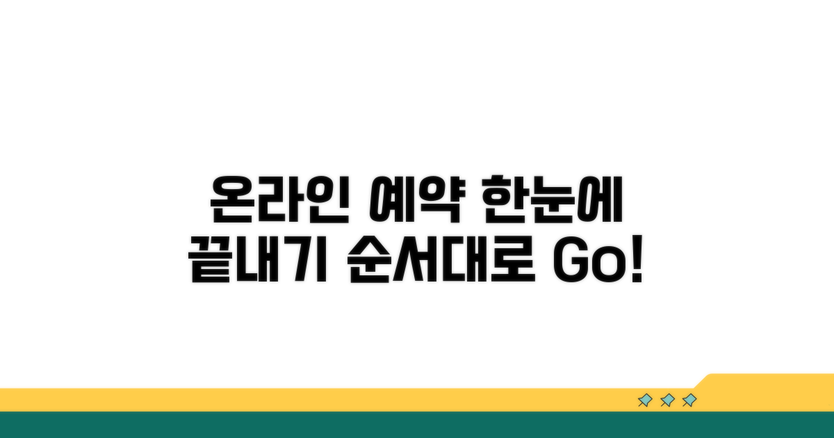 온라인 예약부터 방문까지 단계별 안내