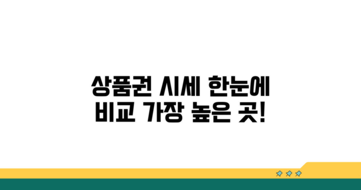 상품권 시세 한눈에 비교하기