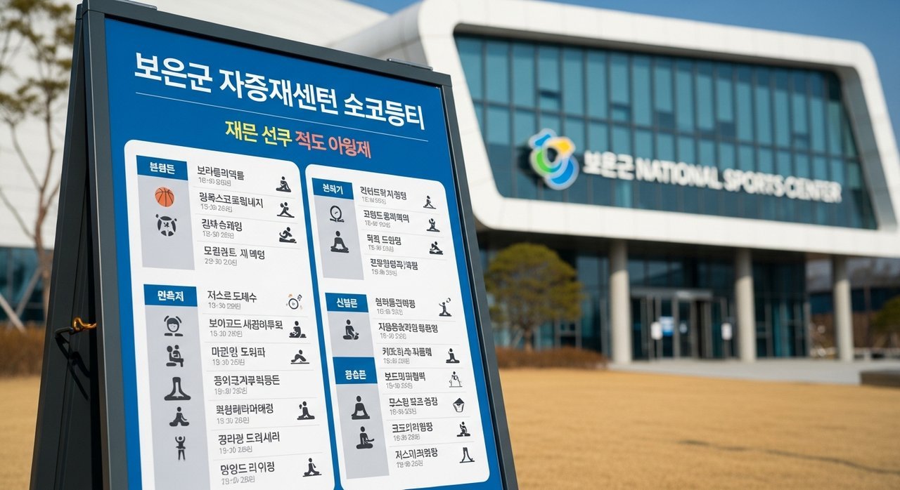 보은국민체육센터 보은군 전체 프로그램 안내, 놓치면 후회할 꿀팁 공개