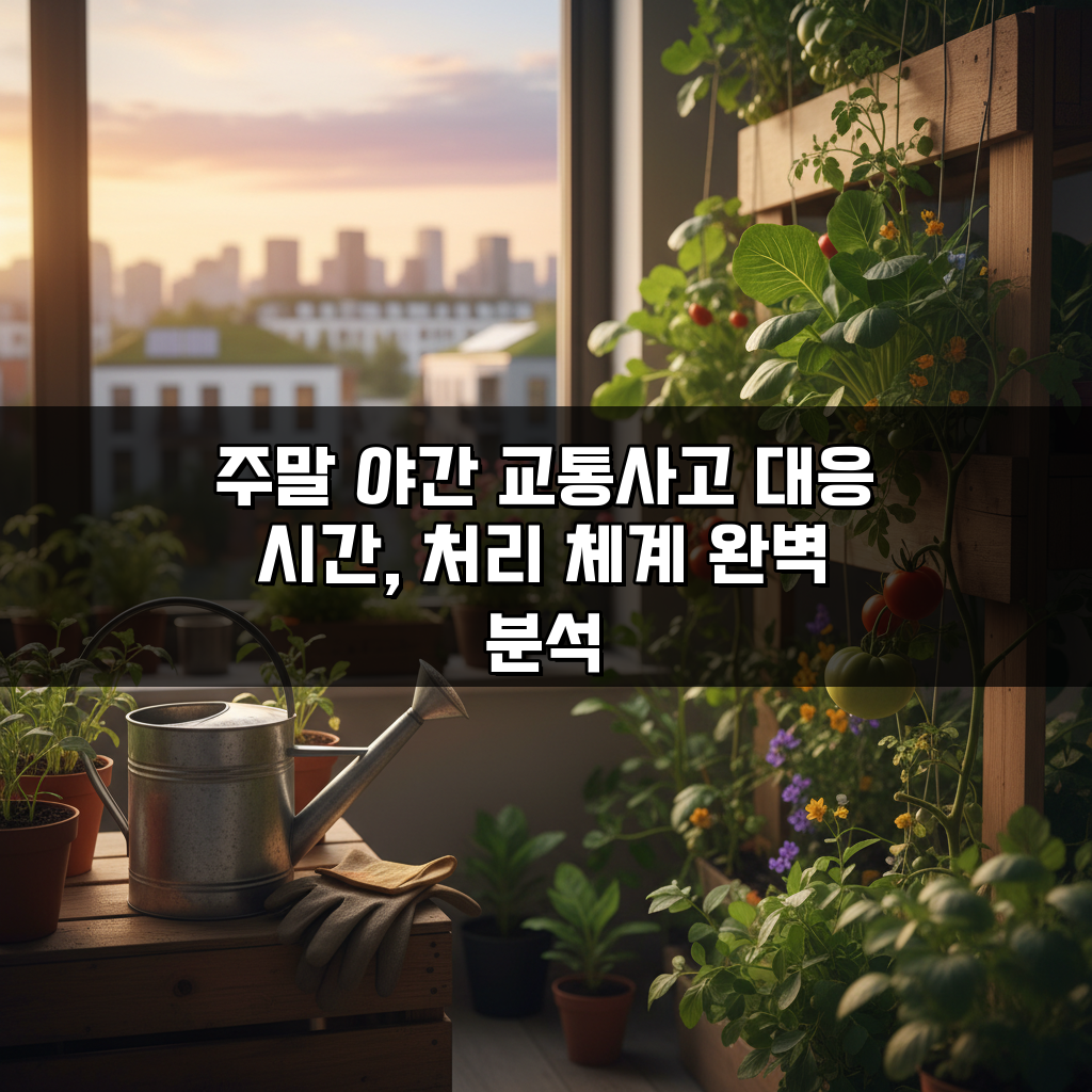 주말 야간 교통사고 대응 시간, 처리 체계 완벽 분석