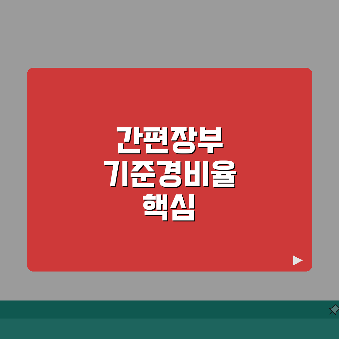 간편장부 기준경비율 계산 | 간편장부 경비율 적용과 세금 신고 A to Z: 7단계 총정리