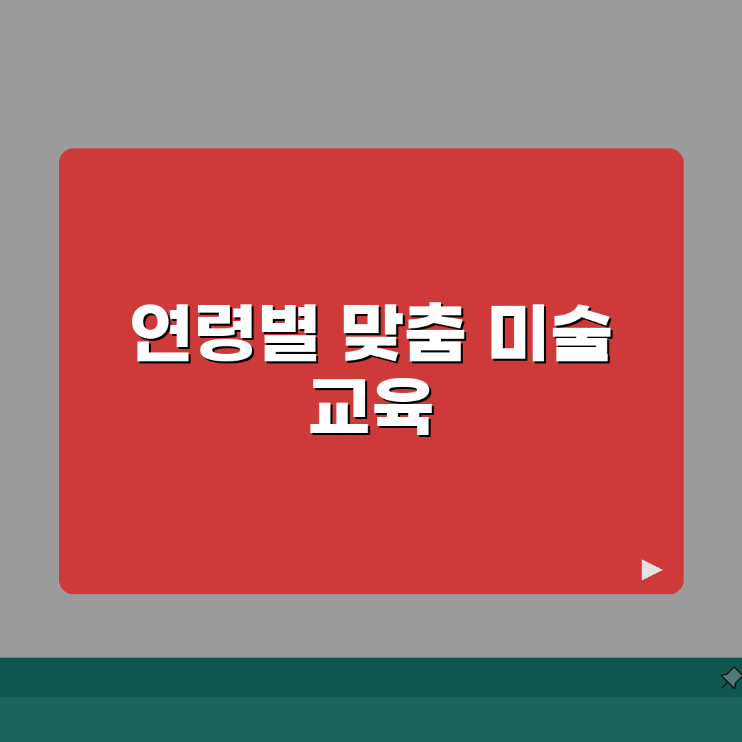 쥬트판교아뜰리에 커리큘럼 | 연령별 미술교육 프로그램: 7단계 심층분석