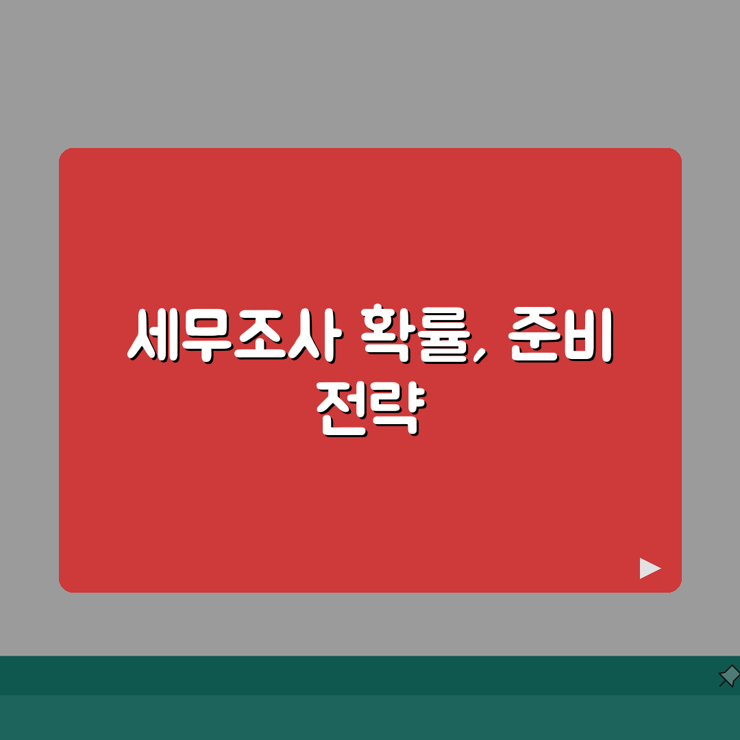 세무조사 나올 확률 얼마나 되나요 | 세무조사 | 선정기준 | 확률 솔직후기, 직접 겪어보