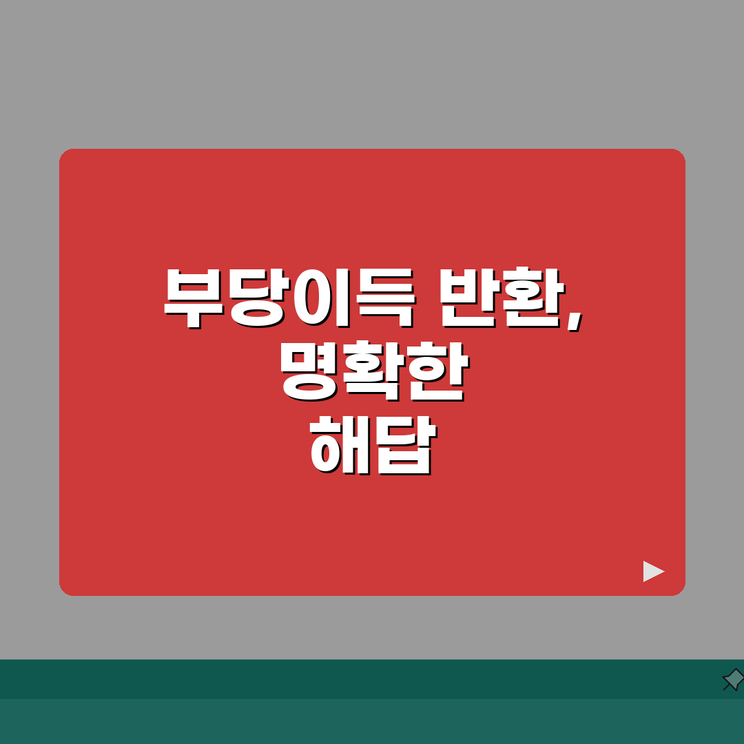 부당이득반환청구소송 사례 분석 | 승소 요인과 패소 원인 정리, 직접 해봤어요!